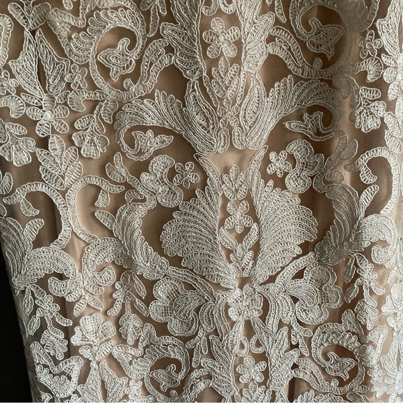 Tadashi Shoji Lace Overlay Gown - Picture 8 of 9